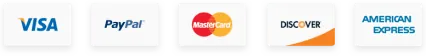 Payment card types accepted at the official checkout